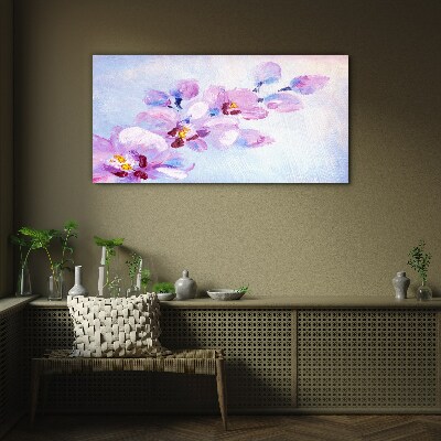 Tablou sticla Un vis floral in nuante pastelate