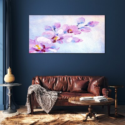 Tablou sticla Un vis floral in nuante pastelate