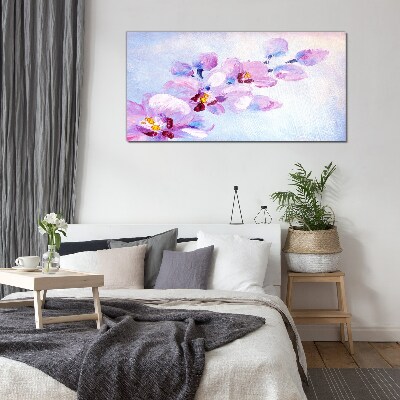 Tablou sticla Un vis floral in nuante pastelate