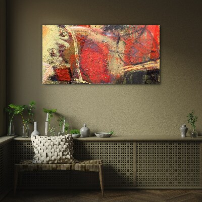 Tablou sticla Peisaj abstract cu culori intense