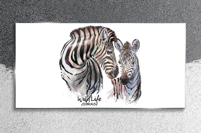 Tablou sticla Dungi de animale zebra