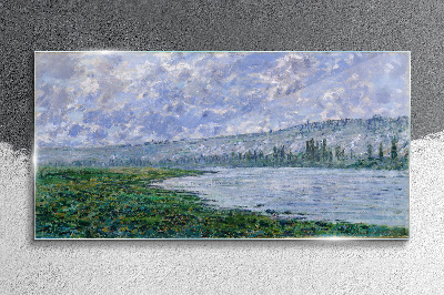 Tablou sticla Sena la Vétheuil Monet