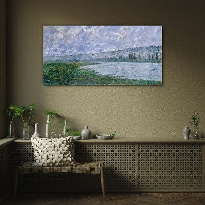 Tablou sticla Sena la Vétheuil Monet