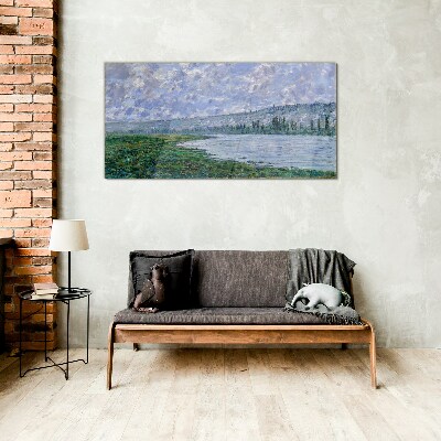 Tablou sticla Sena la Vétheuil Monet