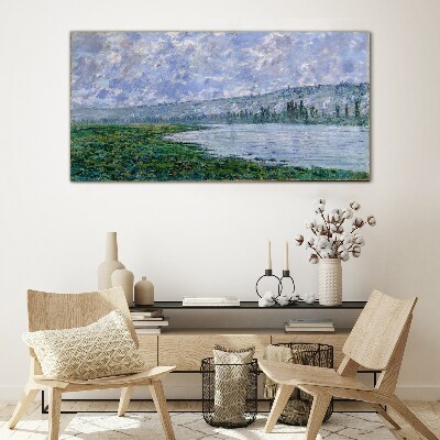 Tablou sticla Sena la Vétheuil Monet