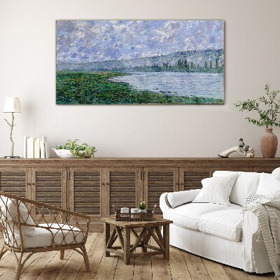 Tablou sticla Sena la Vétheuil Monet
