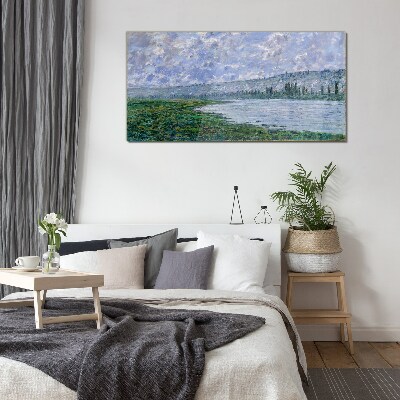 Tablou sticla Sena la Vétheuil Monet