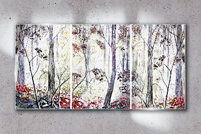 Tablou sticla Ceață de pădure