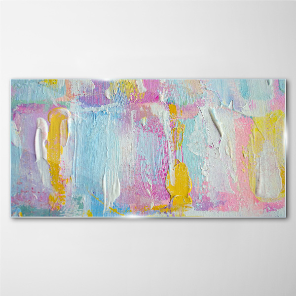 Tablou sticla Emoții pastelate în abstractizare