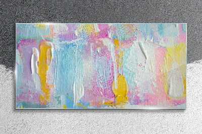 Tablou sticla Emoții pastelate în abstractizare