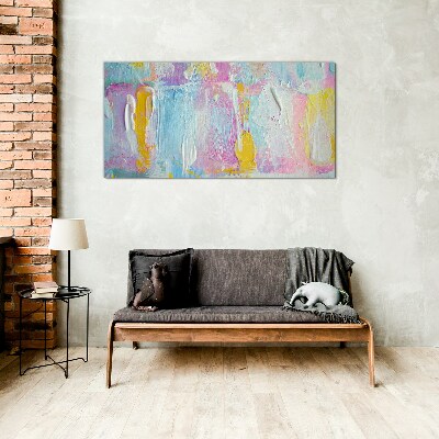 Tablou sticla Emoții pastelate în abstractizare