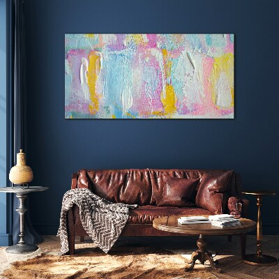 Tablou sticla Emoții pastelate în abstractizare