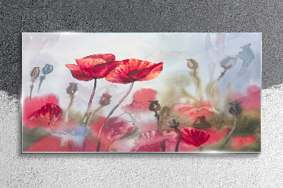 Tablou sticla Vise florale în nuanțe pastelate