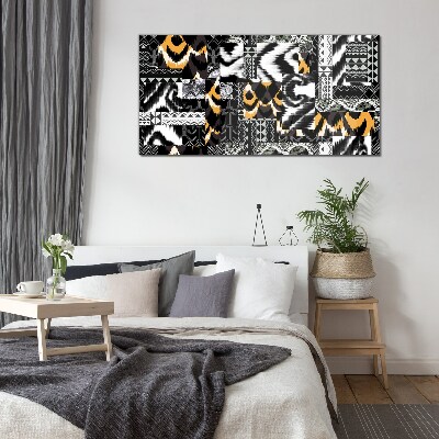 Tablou sticla Modele abstracte în nuanțe monocromatice