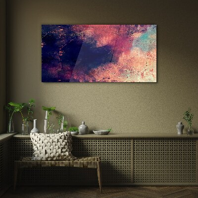 Tablou sticla Peisaj abstract de culori