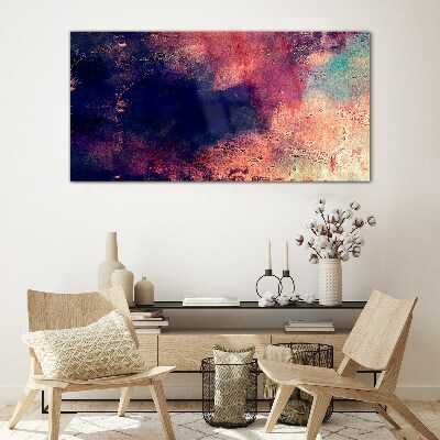 Tablou sticla Peisaj abstract de culori