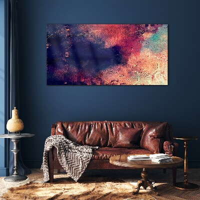 Tablou sticla Peisaj abstract de culori