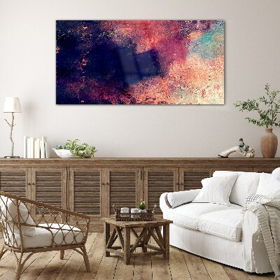 Tablou sticla Peisaj abstract de culori