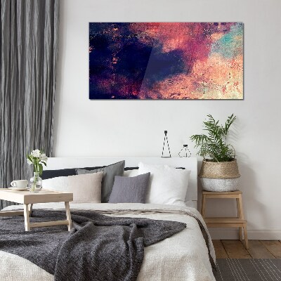 Tablou sticla Peisaj abstract de culori