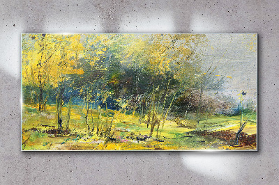 Tablou sticla Toamnă de aur în parc