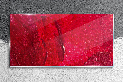 Tablou sticla Roșu abstract intens