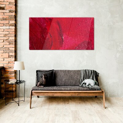 Tablou sticla Roșu abstract intens