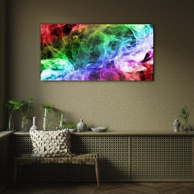 Tablou sticla Vârtej de fum colorat