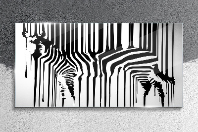 Tablou sticla zebră