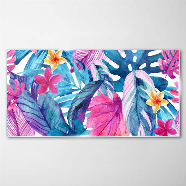 Tablou sticla Mozaic tropical de culori