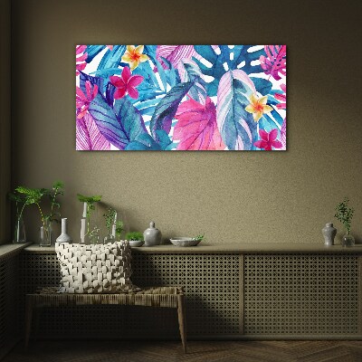 Tablou sticla Mozaic tropical de culori