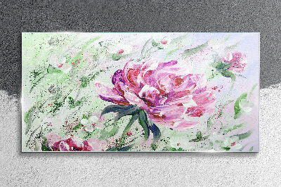 Tablou sticla Aranjament floral in nuante pastelate