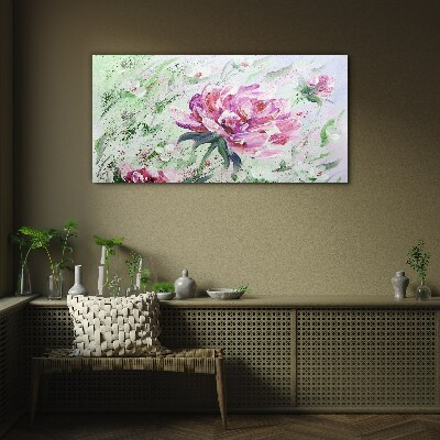 Tablou sticla Aranjament floral in nuante pastelate