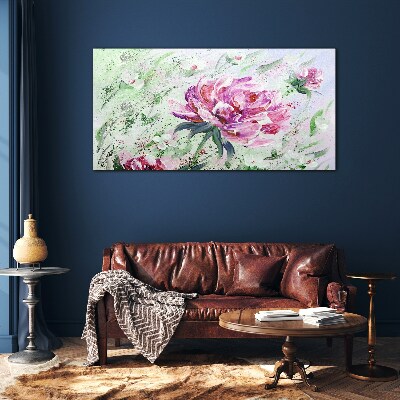 Tablou sticla Aranjament floral in nuante pastelate