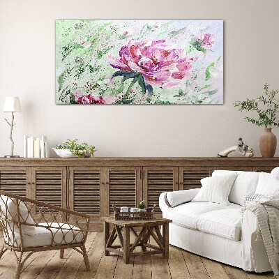 Tablou sticla Aranjament floral in nuante pastelate