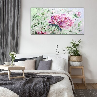 Tablou sticla Aranjament floral in nuante pastelate