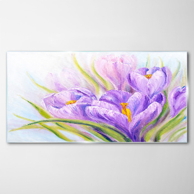 Tablou sticla Vise florale în nuanțe de violet