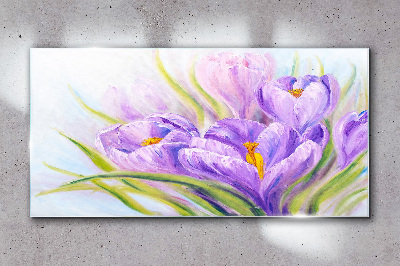 Tablou sticla Vise florale în nuanțe de violet