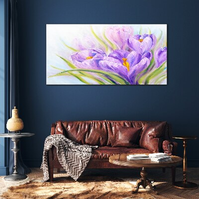 Tablou sticla Vise florale în nuanțe de violet