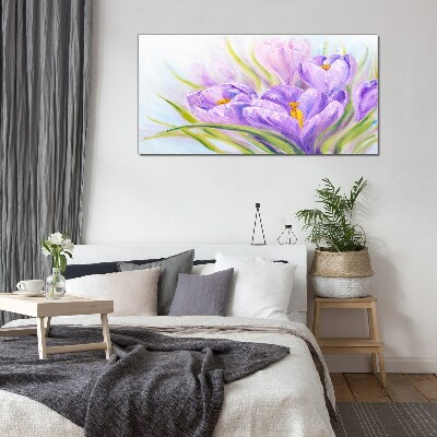 Tablou sticla Vise florale în nuanțe de violet