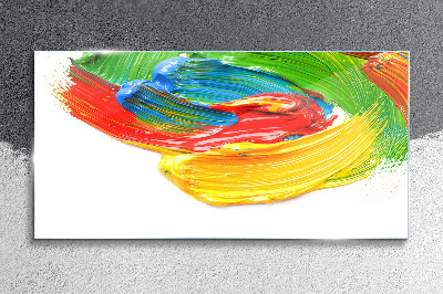 Tablou sticla Vârtej de vopsea colorată