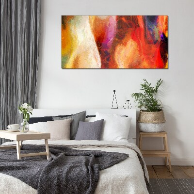 Tablou sticla Culori intense de abstractizare