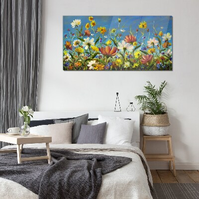 Tablou sticla Peisaj floral de primăvară