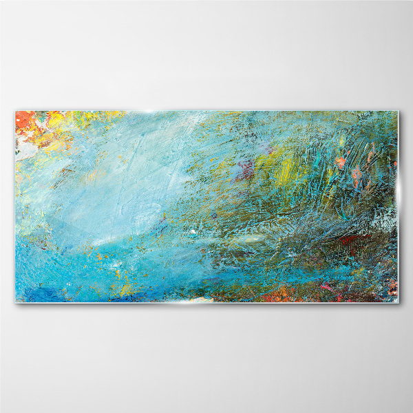 Tablou sticla Joc abstract de culori