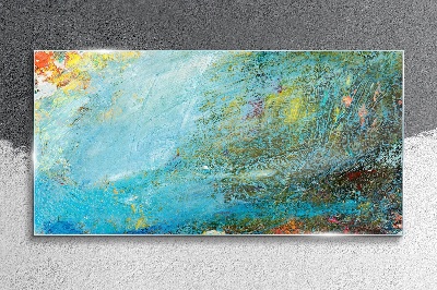 Tablou sticla Joc abstract de culori