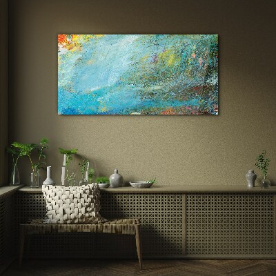 Tablou sticla Joc abstract de culori