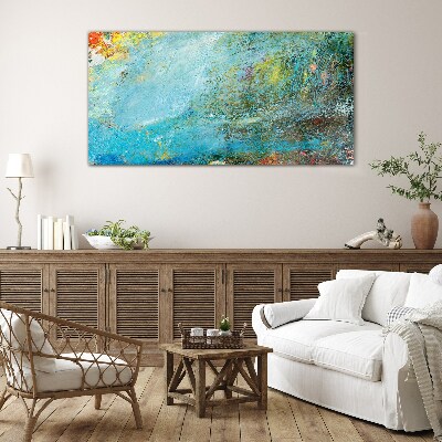 Tablou sticla Joc abstract de culori
