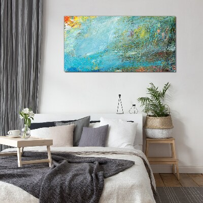 Tablou sticla Joc abstract de culori