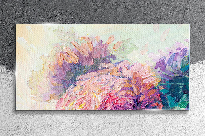 Tablou sticla Vise florale în tonuri pastelate