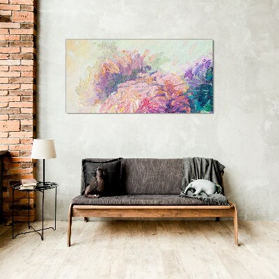 Tablou sticla Vise florale în tonuri pastelate