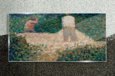 Tablou sticla Două Stonebreakers Seurat